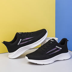 Men's Striped Mesh Breathable Running Shoes