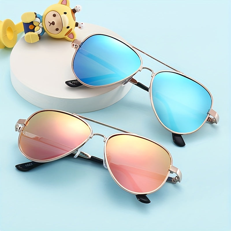 Polarized Metal Sunglasses for Kids Outdoor Sports Sunshade