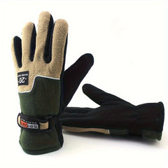 Men's Winter Fleece Thermal Gloves for Cycling & Sports
