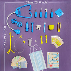 31pcs Kids Toy Doctor Nurse Set For Boys& Girls Baby Pretend Medical Station Set