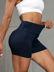 3Pcs Solid Sporty Short Slim Fit Casual Workout Short Activewear