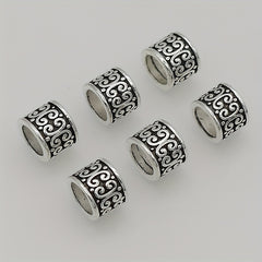 10PC Vintage Round Dreadlock Separator Beads DIY Jewelry Accessories