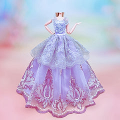 1/6 Scale Doll Clothes Set - Party Dress, Tank Top, Skirt, Coat, Jacket