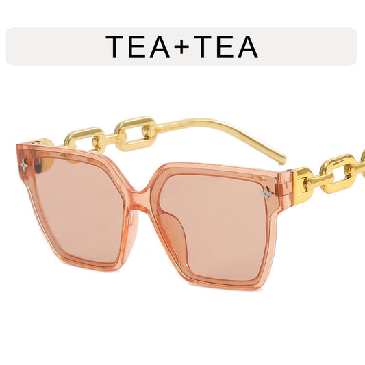 Oversized Square Sunglasses for Women Large Frame UV Protection Glasses