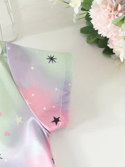 Kids Rainbow Star Cotton Pajama Set