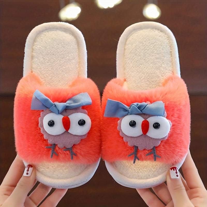 Girls Cartoon House Shoes Non Slip Soft Bottom Walking Shoes