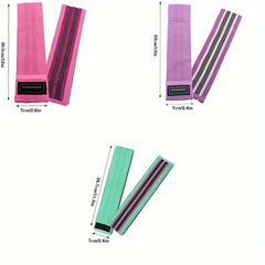 3pcs Elastic Squat Resistance Bands Buttocks Fitness Training Tension Bands