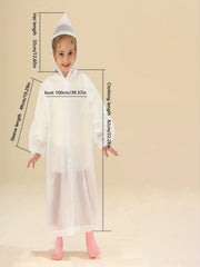 Kids Thick Hooded Raincoat For Hiking - Outdoor Gift