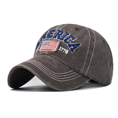 Embroidered America Flag Baseball Cap