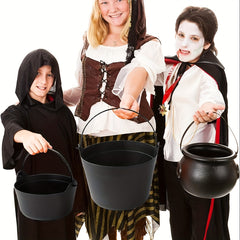 6pcs Halloween Cauldron Candy Buckets Bulk