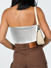 Twist Front Sweetheart Neck Tube Top Sexy Off Shoulder Solid Summer Tube Top
