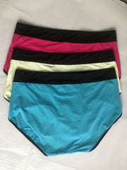 3 Pack Women's Plus High Waisted Full Briefs Set