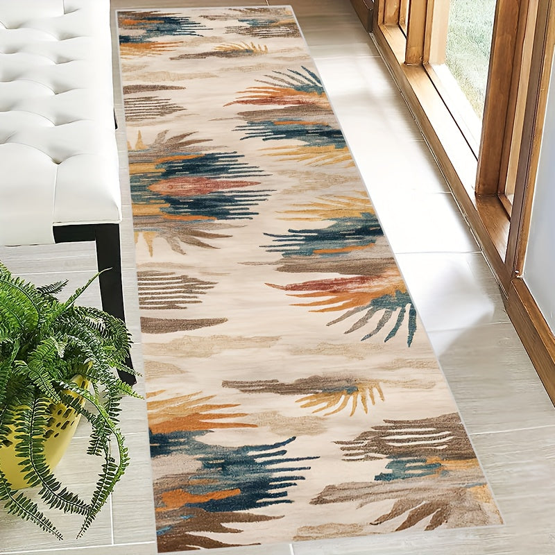 Vintage Abstract Runner Rugs Soft Laundry Room Rug Long Hallway Rug