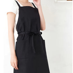Waterproof Bib Apron with Adjustable Neck Strap and Pockets