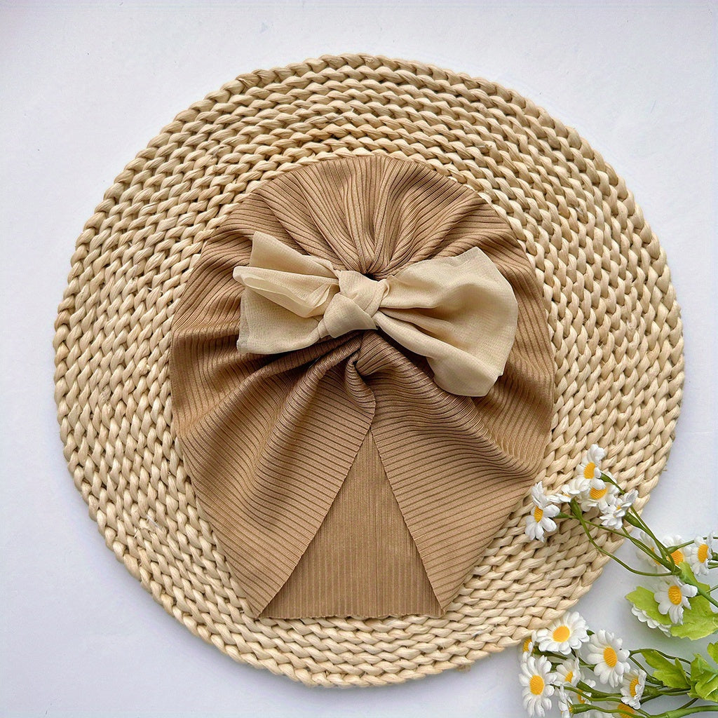 Soft Elastic Strip Baby Girl Hat