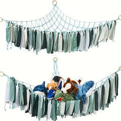 Stuffed Animal Storage Hammock Hanging Net Wild Theme Toy Organizer