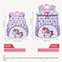 Sweet Unicorn Pattern Backpack for Kids - Girls School Bag