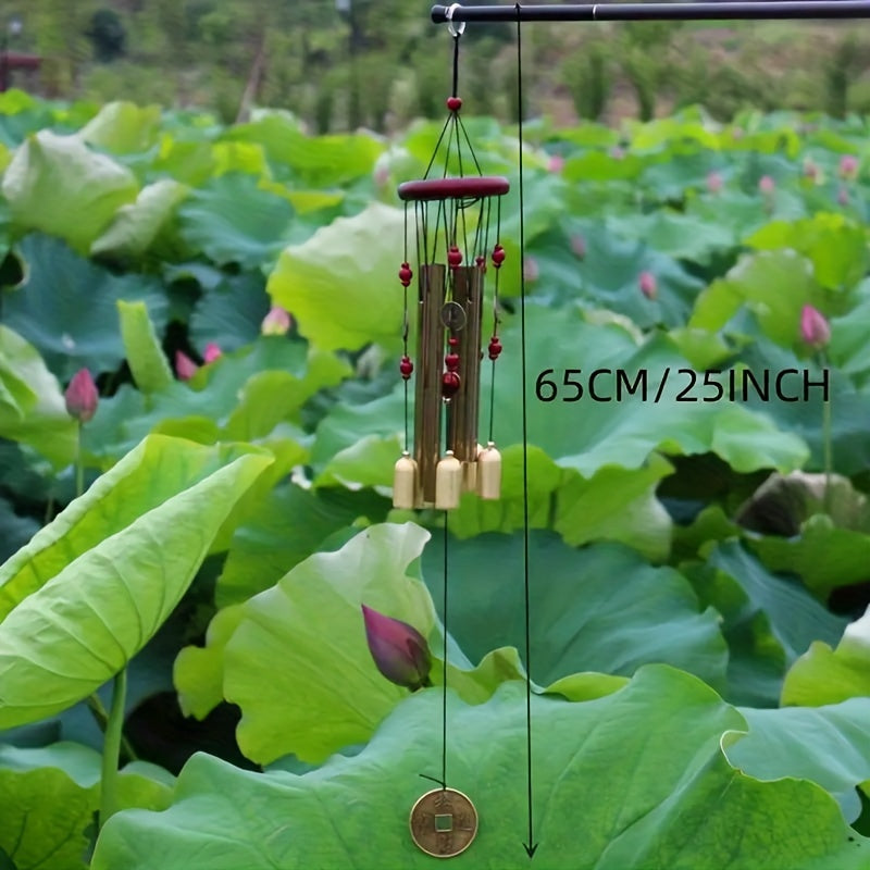 Solid Wood Bronze Wind Chimes Rust-proof Outdoor Decoration