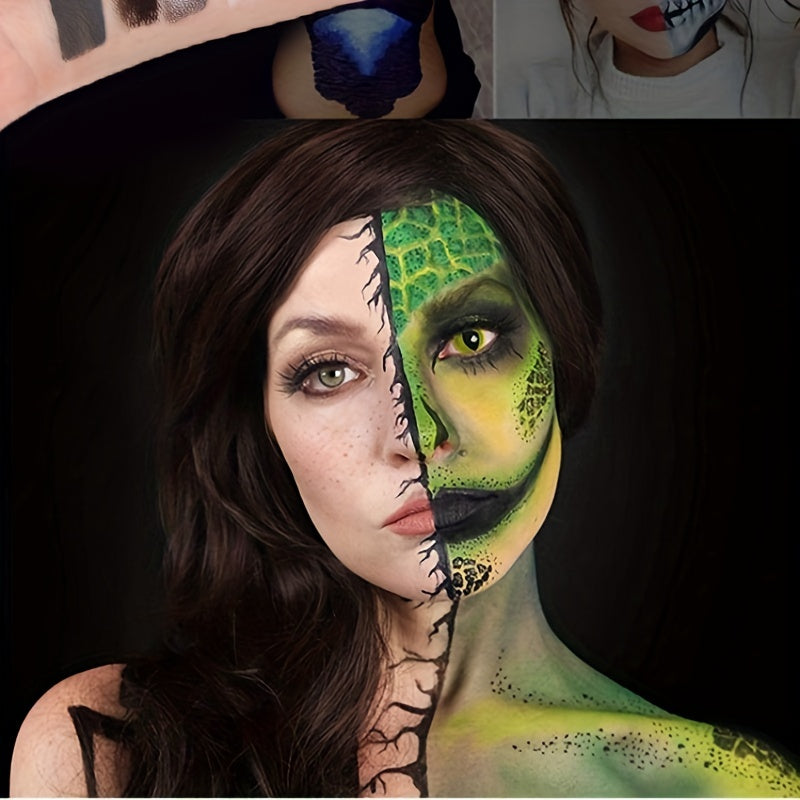 15 Colors Water-based Body Painting Set Face Paint for Halloween Makeup