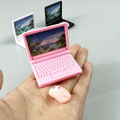 2pcs Mini ABS Plastic Computer Mouse & Laptop Accessories Pink