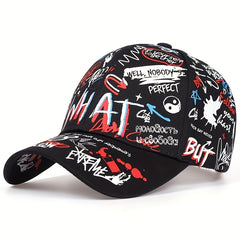 Graffiti Baseball Cap Hip Hop Hat Sunshade Sunscreen Peaked Cap