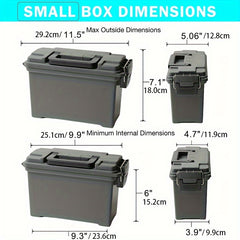 Portable Plastic Tool Box Lightweight Organizer Ammo Storage