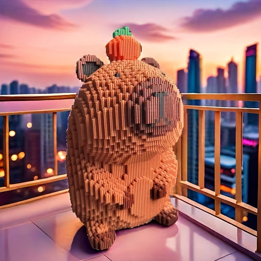 12053pcs Giant Capybara Building Blocks Animal Series Building Sets
