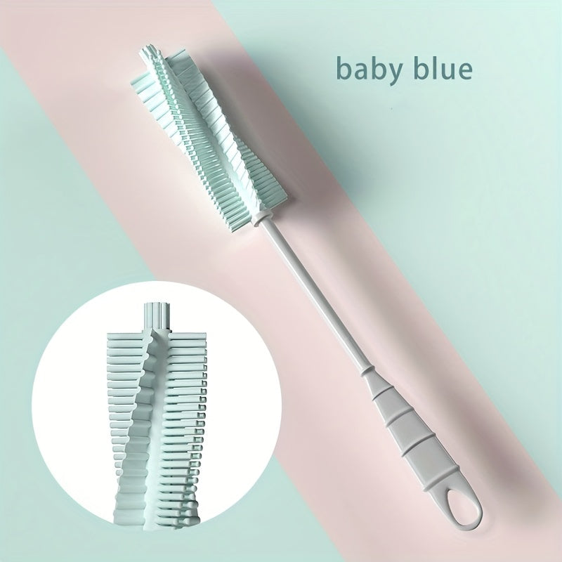 Long Handle Silicone Bottle Brush Water Cup Cleaner Cleaning Brush