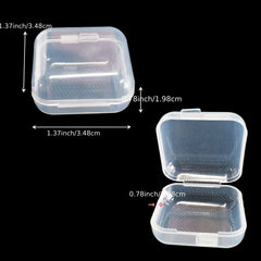 10pcs Transparent Small Storage Box Anti Oxidation Jewelry Case