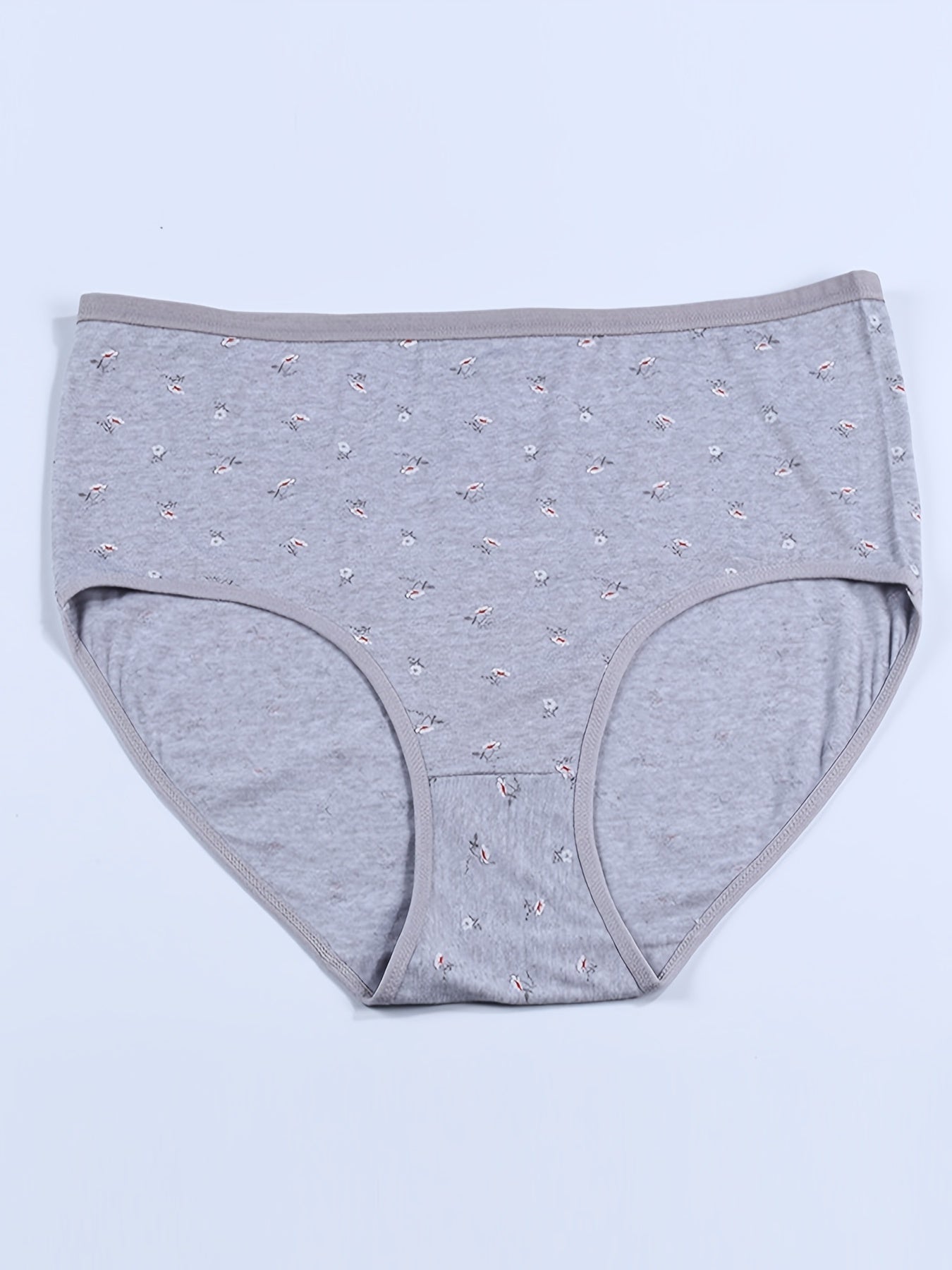 Women's Plus Ditsy Floral Print Panties Set, 4 Pack