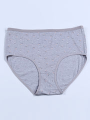 Women's Plus Ditsy Floral Print Panties Set, 4 Pack