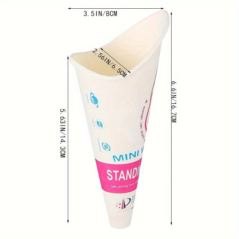 12pcs Disposable Female Standing Urinal Outdoor Travel Portable Funnel