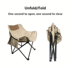Portable Moon Chair Outdoor Camping Fishing Beach Picnic