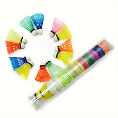 12pcs Colorful Plastic Foam Badminton Ball for Outdoor Training