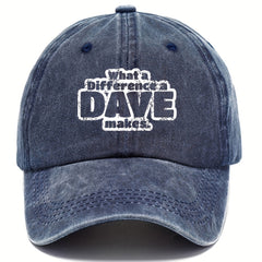 Unisex Distressed Letter Baseball Cap