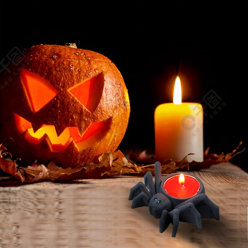 Halloween Silicone Spider Candle Holder Mold DIY Resin Casting Craft