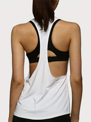 Solid Sports Fitness Running Tank Top Sleeveless Shirts