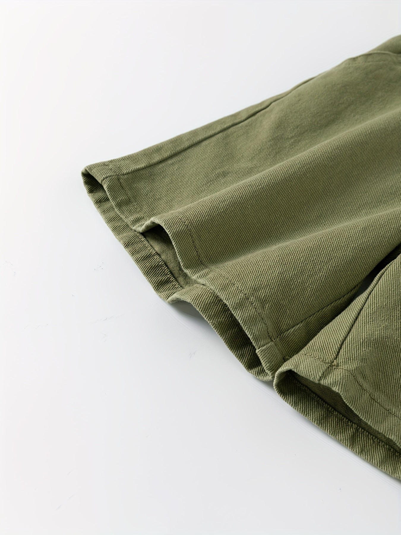 Boys Army Green Shorts with Pockets for Spring and Summer