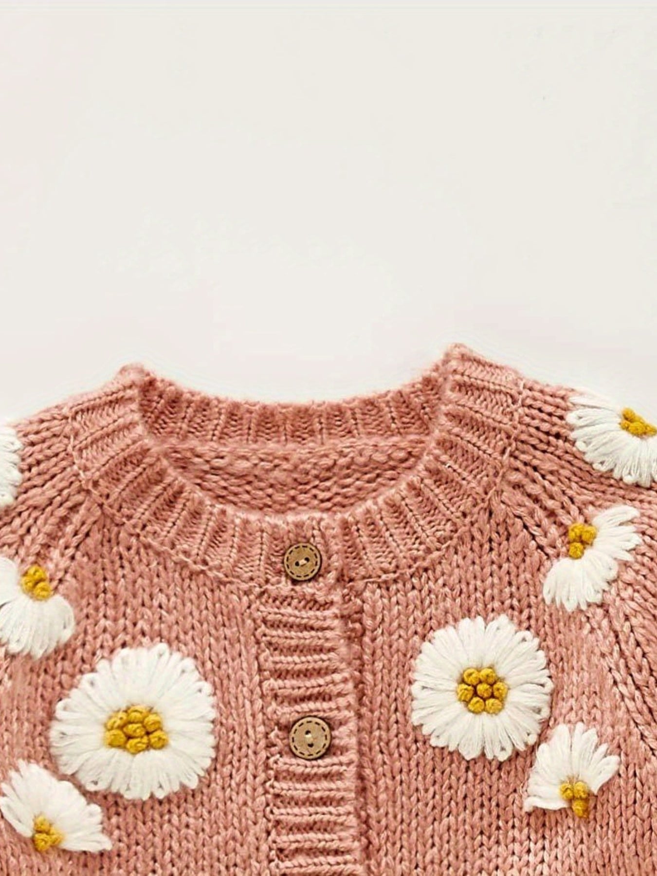 Newborn Baby Girls Knit Cardigan Sweater Infant Button Down Cotton Sweater