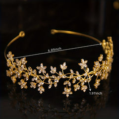Zircon Bridal Crown Headband Crystal Hair Accessories
