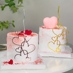Heart Acrylic Cake Topper for Mother's Day & Anniversaries