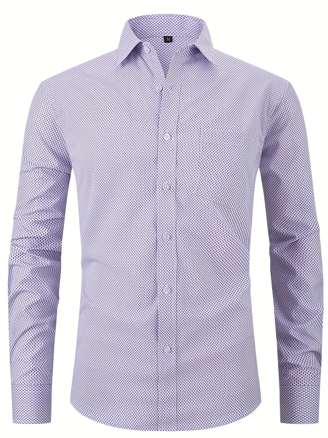 Men's Semi-Formal Dress Shirt with Chest Pocket