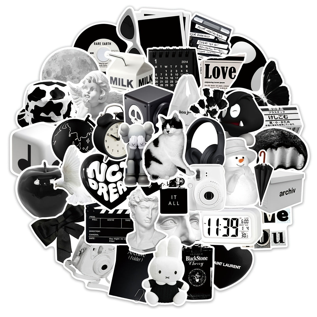 50pcs Stickers & Variety Vinyl Decals Laptop Car Motorcycle Bicycle & More
