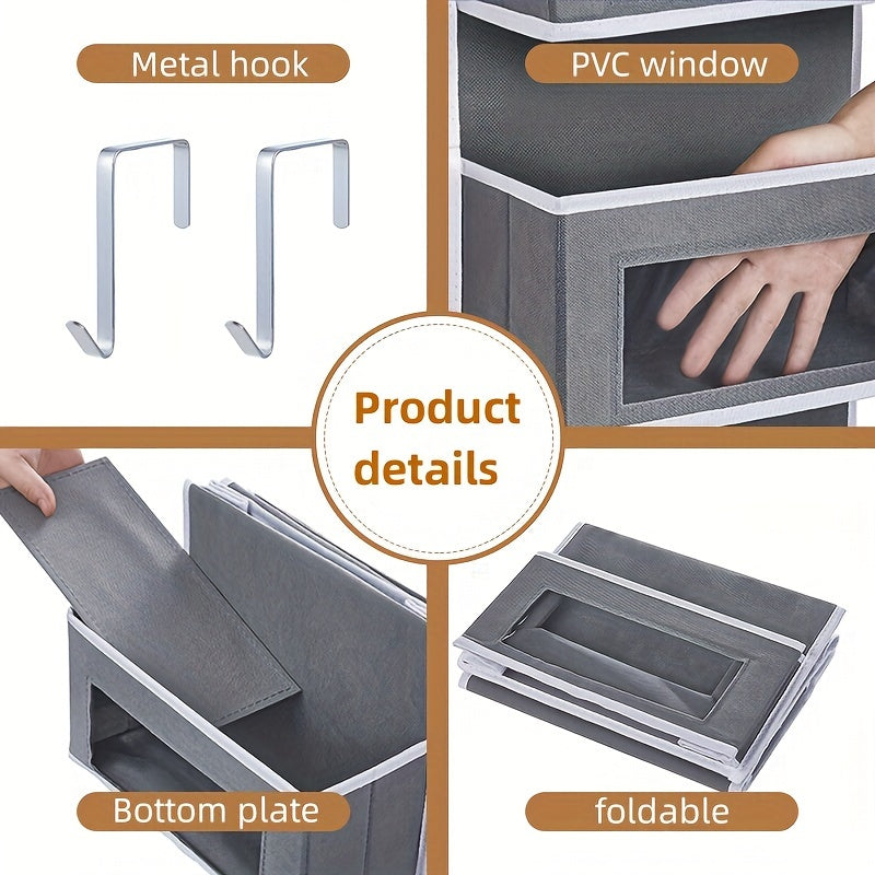 5 Layer Hanging Over the Door Clothes Storage Bag Non Woven Organizer