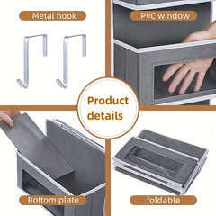 5 Layer Hanging Over the Door Clothes Storage Bag Non Woven Organizer