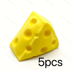 Cheese Pinch Toy Soft Rubber Slow Rebound Vent Ball Novelty Toy