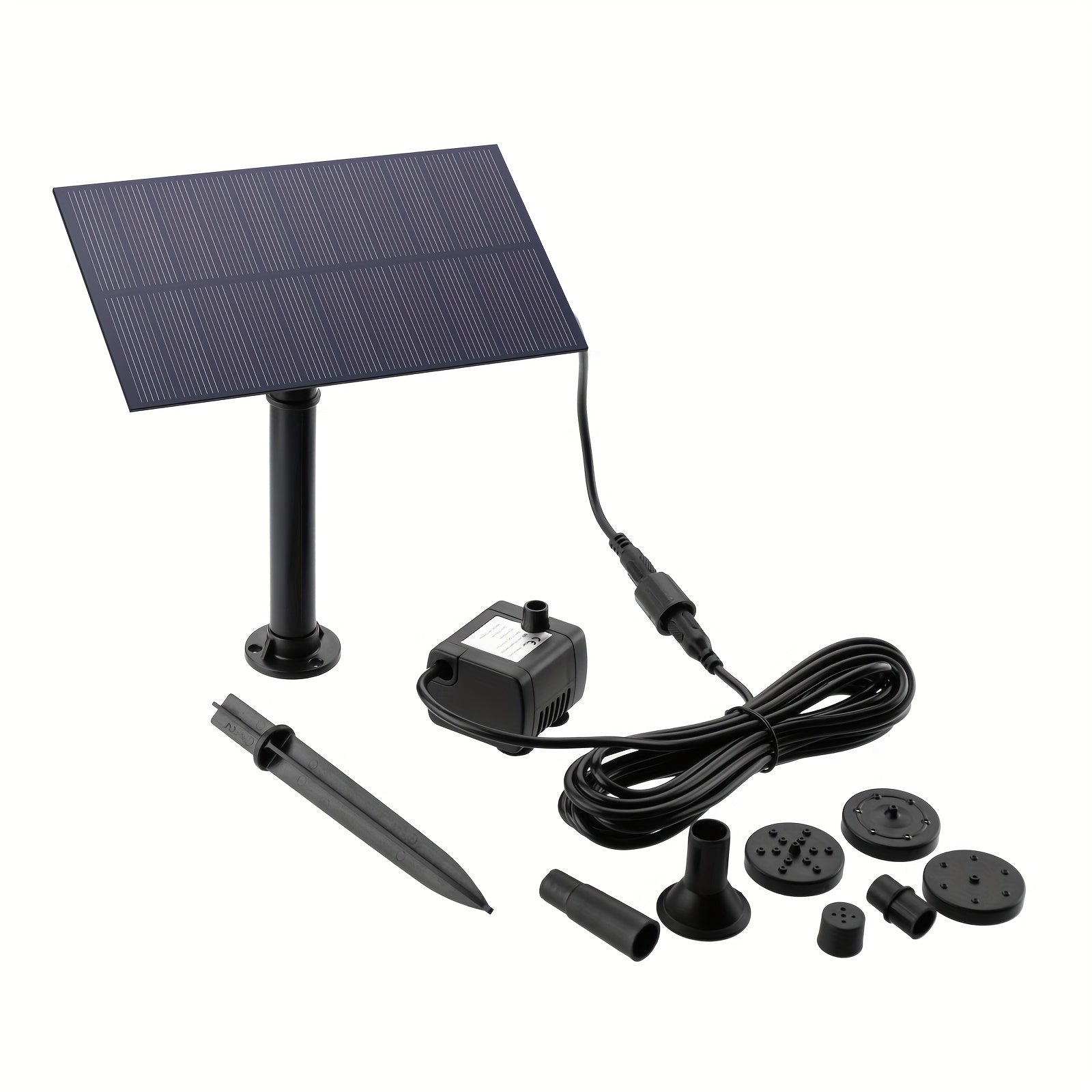 Solar Powered Water Fountain Pump for Garden Ponds Bird Baths Fish Tanks