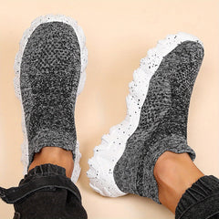 Men's Plus Size Running Sneakers Breathable Slip On Shoes for Outdoor