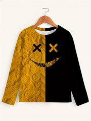 Men's Grimace Print Sports Long Sleeve Tee