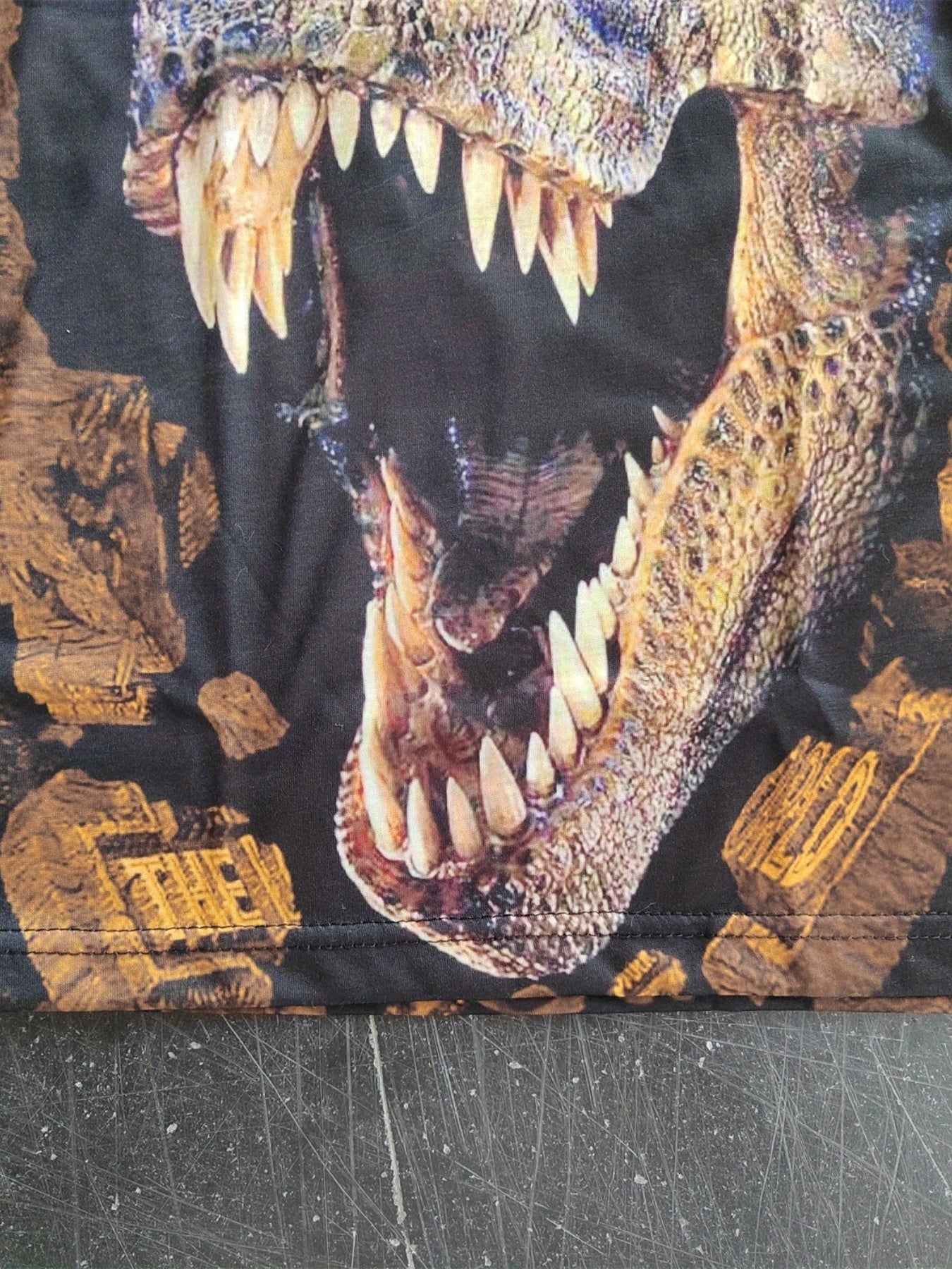 Kids Dinosaur Graphic T-shirt Short Sleeves Crew Neck